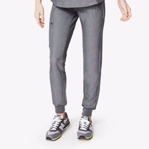 FIGS Zamora Jogger Gray Scrub Pants Women's Medium Petite EUC